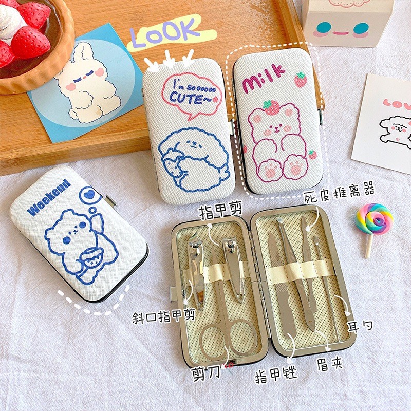 BỘ KÌM CẮT, BẤM MÓNG TAY CHÂN HÌNH GẤU