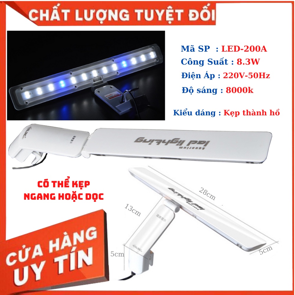 Đèn bể cá cảnh kẹp thành hồ dùng cho hồ cá cảnh