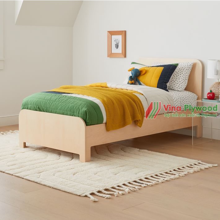 Giường trẻ em, mẫu mới 2022 dành cho trẻ 0 tơi 10 tuổi chất liệu plywood an toàn với trẻ