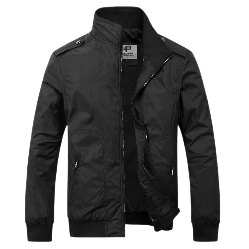 Áo Khoác dù nam cổ đứng túi khóa kéo hàn quốc Pigofashion SAKD25 (ĐEN) | BigBuy360 - bigbuy360.vn