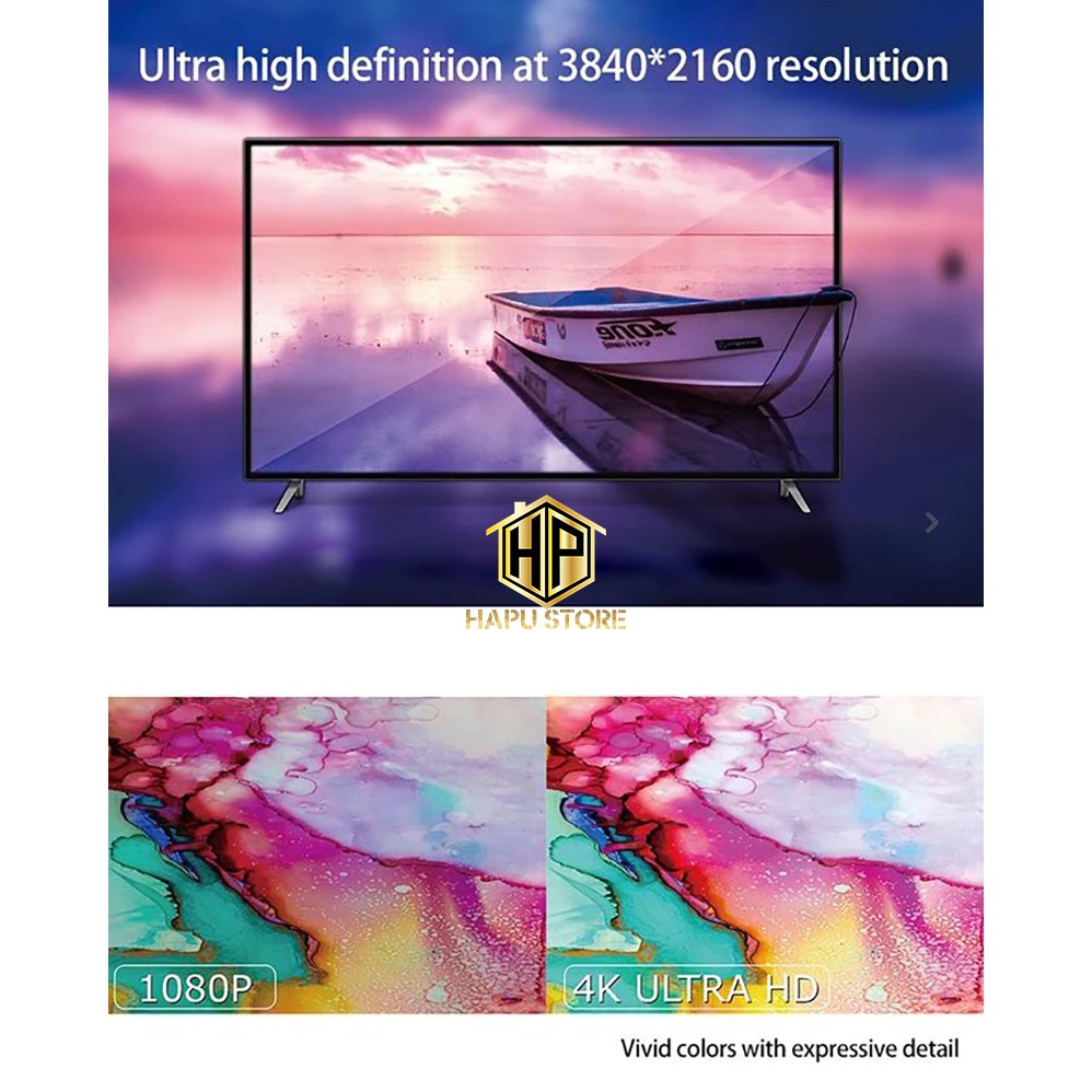 Thiết Bị Kết nối HDMI Không Dây 2.4G/5G Từ Mobile, Tablet, Laptop ra Tivi 4K Anycast M100 Plus