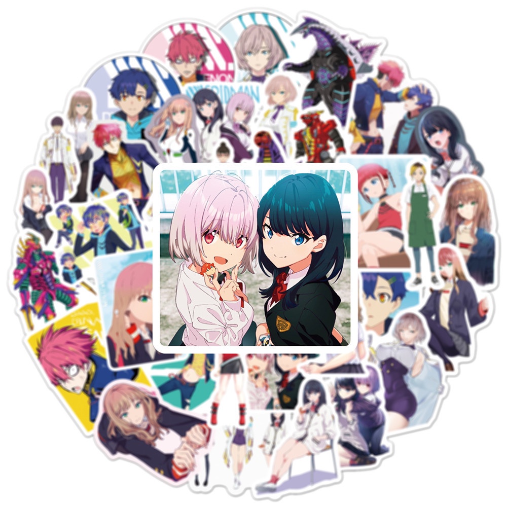 Bộ 50 Miếng Dán Trang Trí Chai Nước / Điện Thoại / Xe Hơi / Laptop / Xe Đạp / Va Li Họa Tiết Graffiti Chống Thấm Nước