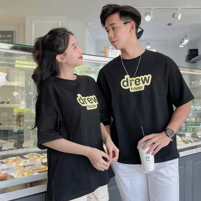 Áo thun form rộng nam nữ Fmstyle tay lỡ Unisex chất cotton 2 chiều cao cấp không bị nhão thoáng mát mùa hè 205290011