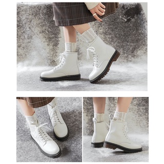 Combat Boots (3.5cm) - Boots da bò nữ kiểu dáng quân đội (genuine leather)