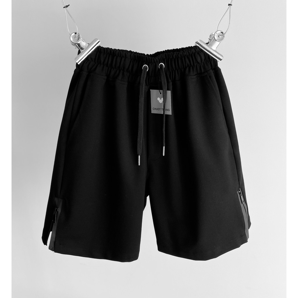 Quần SHORT ZIP thun CHUOTTRANG