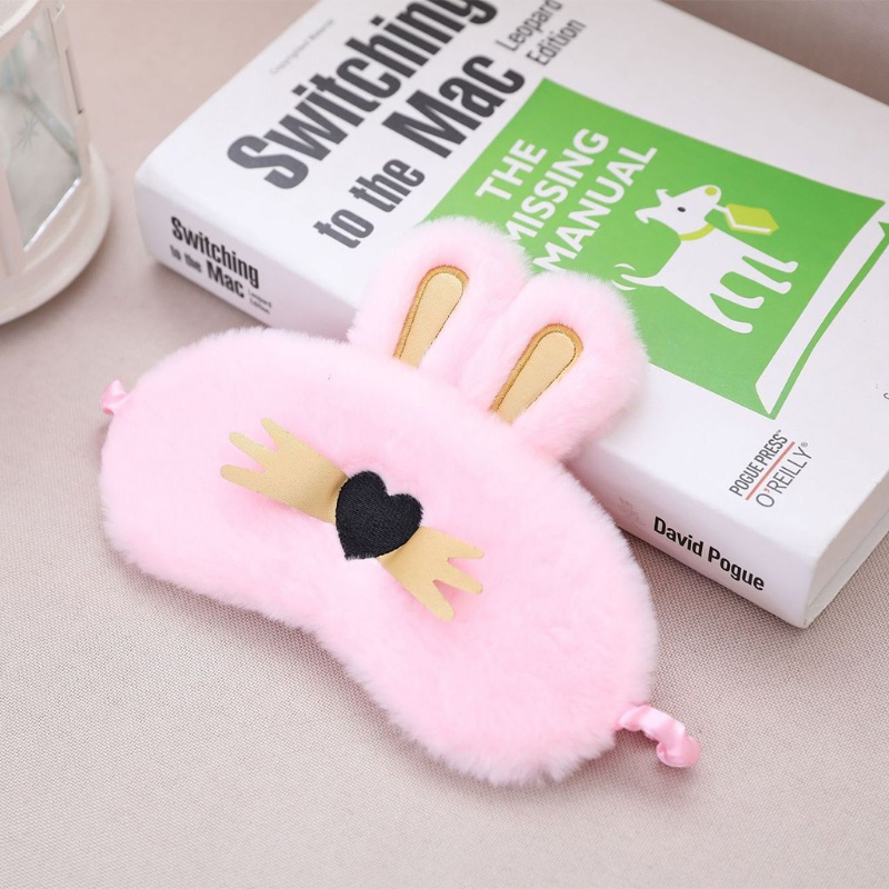 Youyo Miếng Bịt Mắt Ngủ Vải Lông Mềm Mại Thêu Hình Động Vật Mũi Trái Tim Ngọt Ngào Đáng Yêu Vui Nhộn Cho Mèo Co