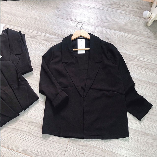 [HÀNG LOẠI 1] Áo vest blazer nữ màu đen một lớp style Korea trẻ trung thanh lịch (Thời trang công sở VIP) (Hàng y hình) | BigBuy360 - bigbuy360.vn