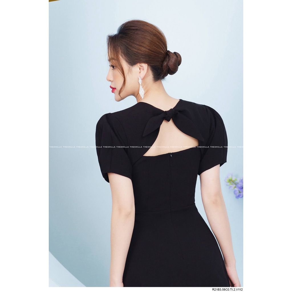 Váy đầm thiết kế hở lưng nơ sang trọng cao cấp [ Có video + Ảnh thật ] The Shilla - R21B3.58C0