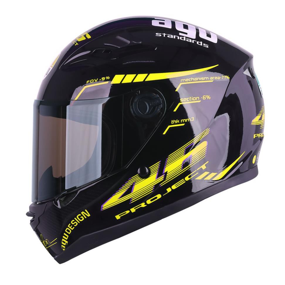 Mũ bảo hiểm Full Face AGU tem 46 - ASA HELMETS