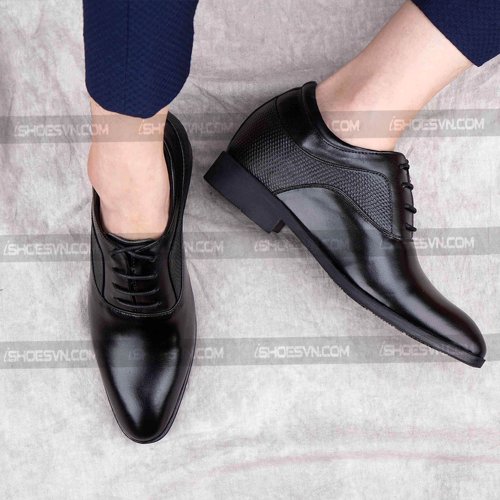 Giày công sở nam  da bò thật tăng chiều cao 7cm , da mềm, lên dáng cực sang