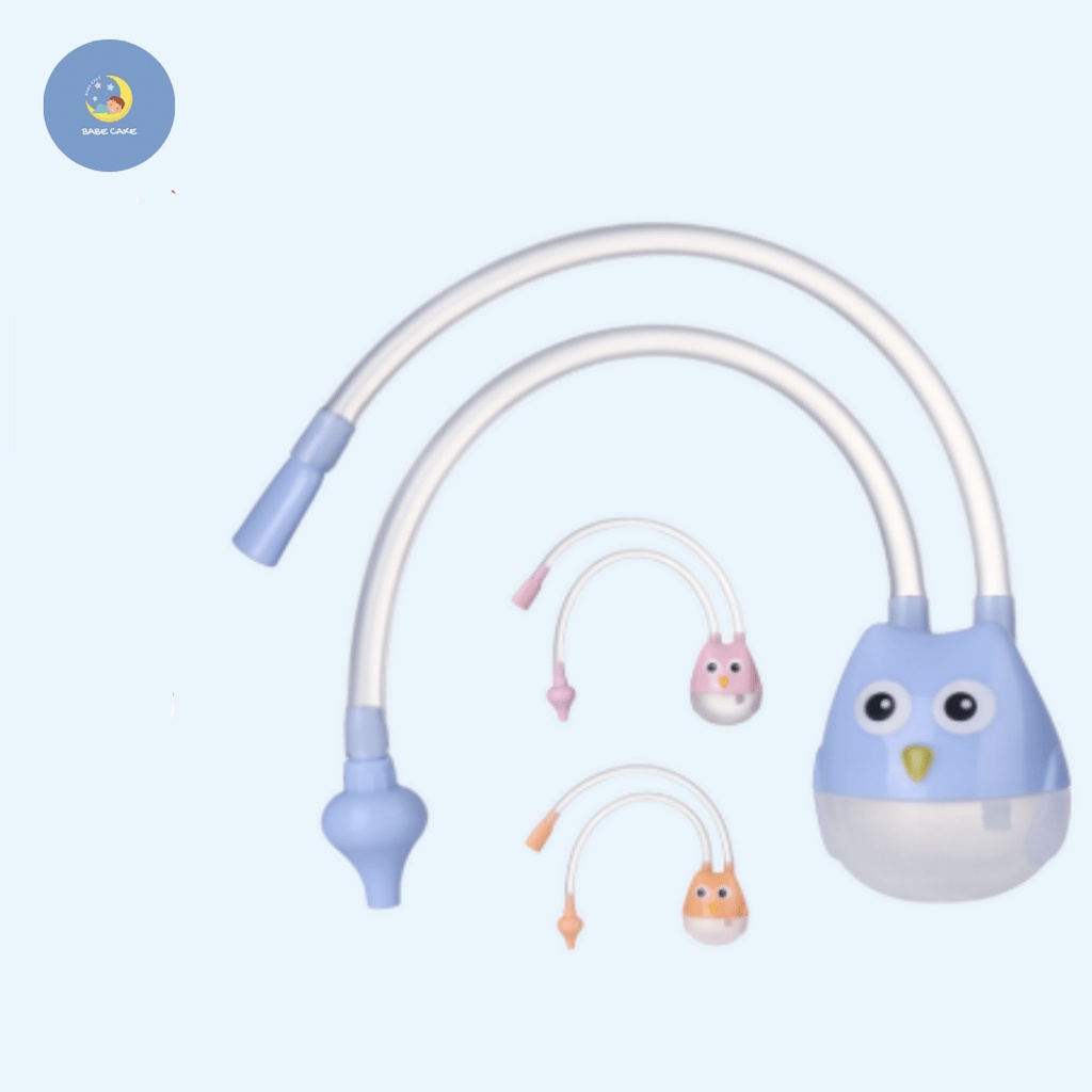 Ống thông hút mũi làm sạch họa tiết hình Cú chống chảy ngược cho trẻ sơ sinh