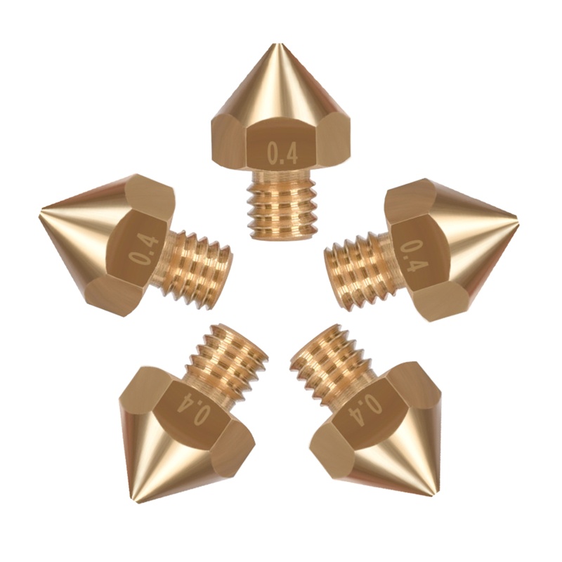 Set 10 Đầu Phun Bằng Đồng Thau Cho Máy In 3D Biqu B1 um2