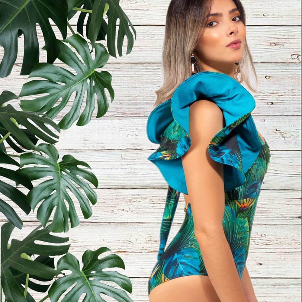 [Hàng order] Bikini liền lệch vai sang chảnh bộ đồ bơi nữ AT583 | BigBuy360 - bigbuy360.vn