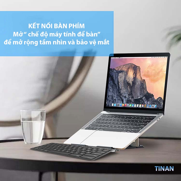 Giá Đỡ Laptop, Máy Tính Bảng, Hợp Kim Nhôm, Tản Nhiệt, Có Thể Gấp Gọn