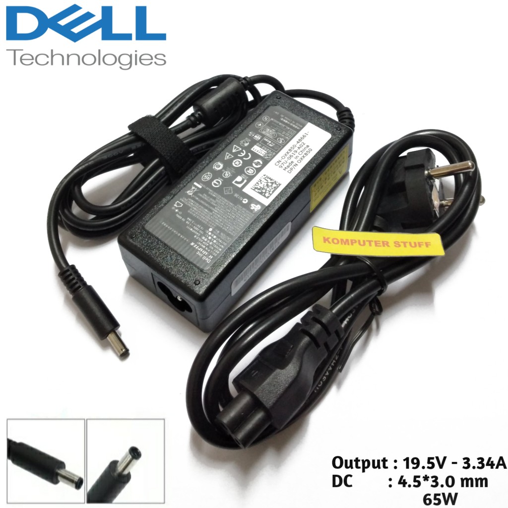 Bộ sạc Laptop Dell Vostro 14 3468 3478 5468 5471 13 5370 19.5V 3.34A 65W