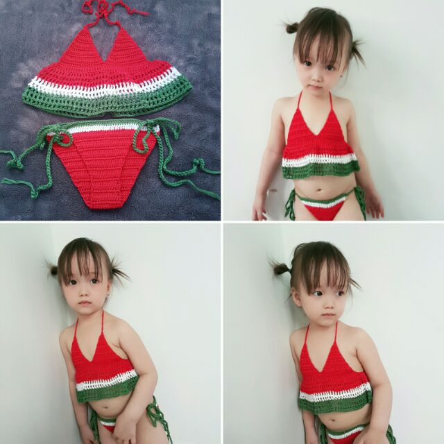 Bikini dưa hấu cho bé