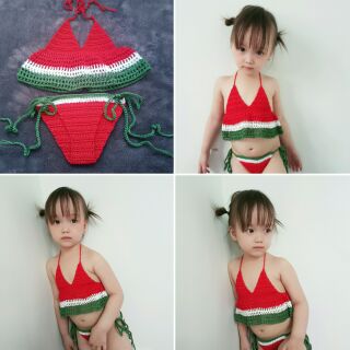 Bikini dưa hấu cho bé
