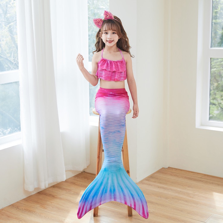 Set Đồ Bơi 3 Món Xinh Xắn Cho Bé Gái 3-18 Tuổi
