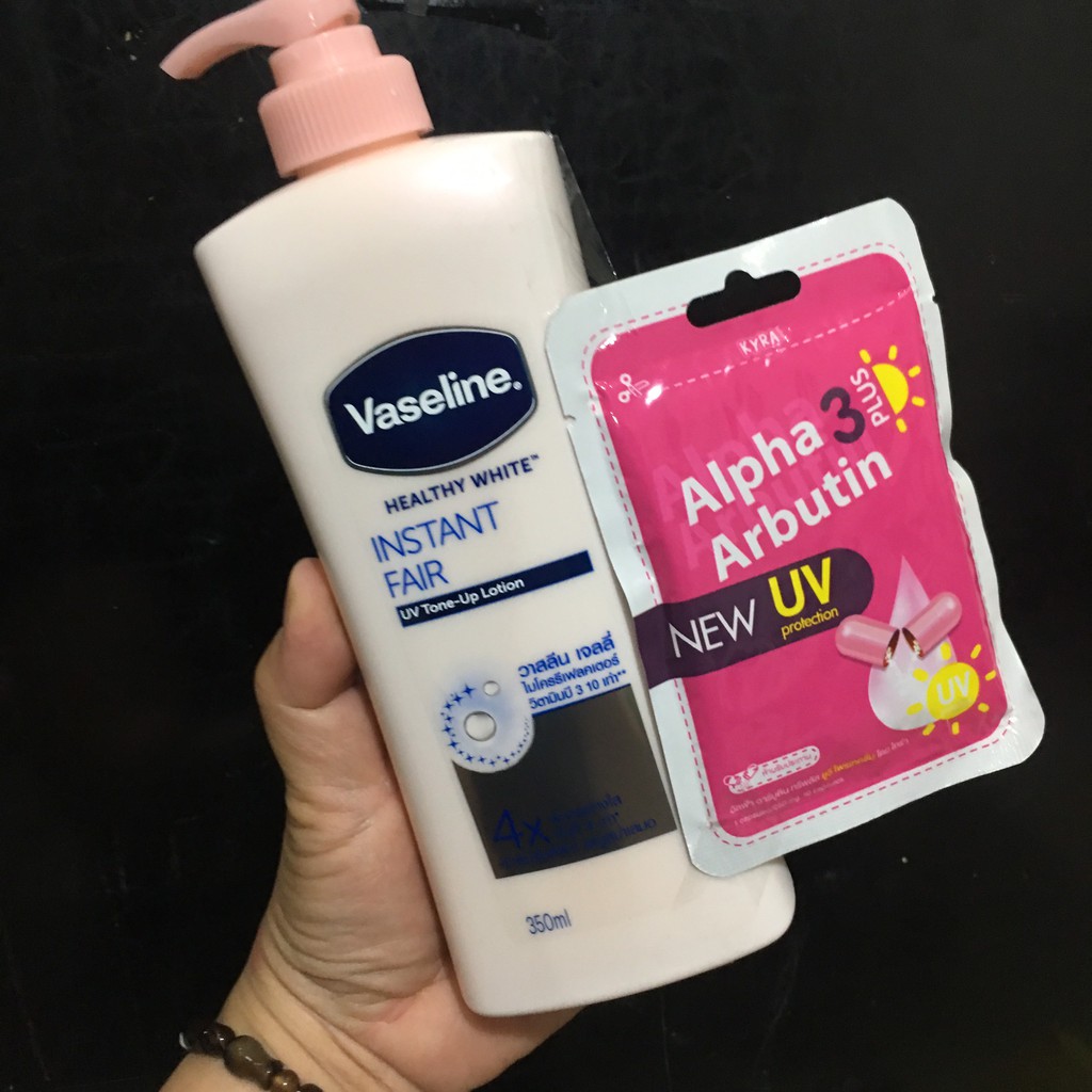 Sữa Dưỡng Thể Vaseline Healthy White Instant Fair 350ml 4X