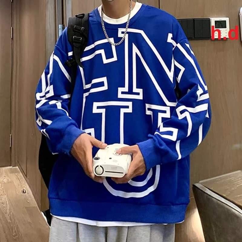Áo sweater In Thân FUN unisex nam nữ,đôiThun dài tay nhóm, lớp Trend Thu Đông, Free Ship