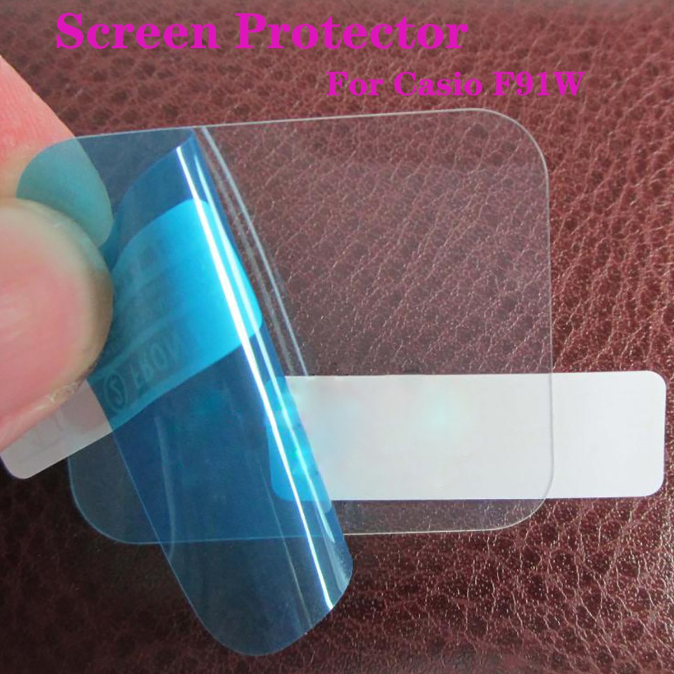 Dành Cho Casio F-91W F91W Bảo Vệ Màn Hình Phim Bảo Vệ Độ Nét Cao Chống Sốc Phụ Kiện Đồng Hồ Nano PET