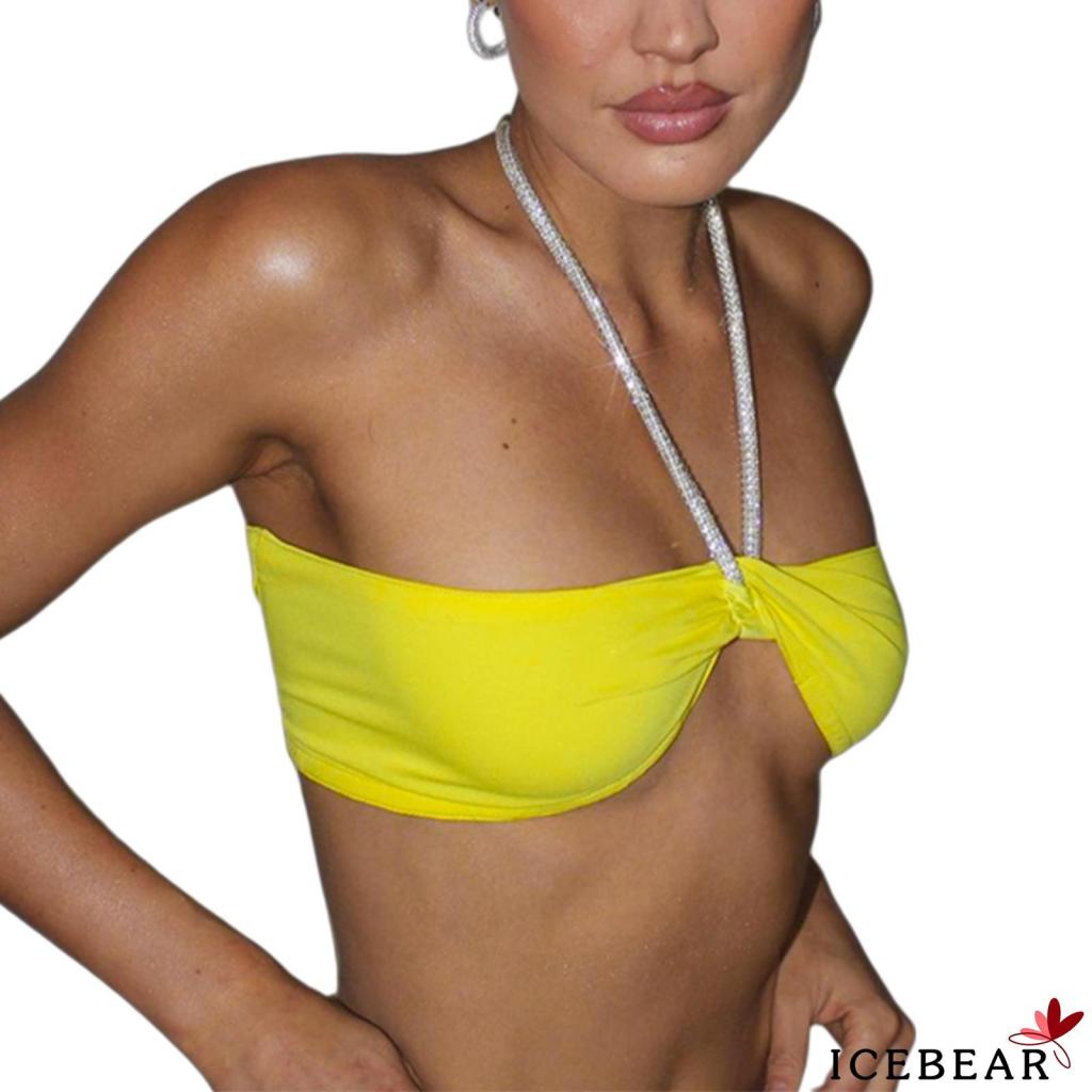 Áo Croptop Sát Nách Thiết Kế Hở Lưng Quyến Rũ