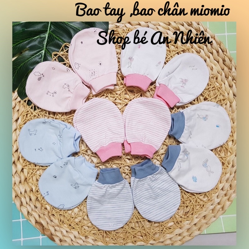 Bao tay,bao chân sơ sinh Miomio-vớ tay chân cho bé