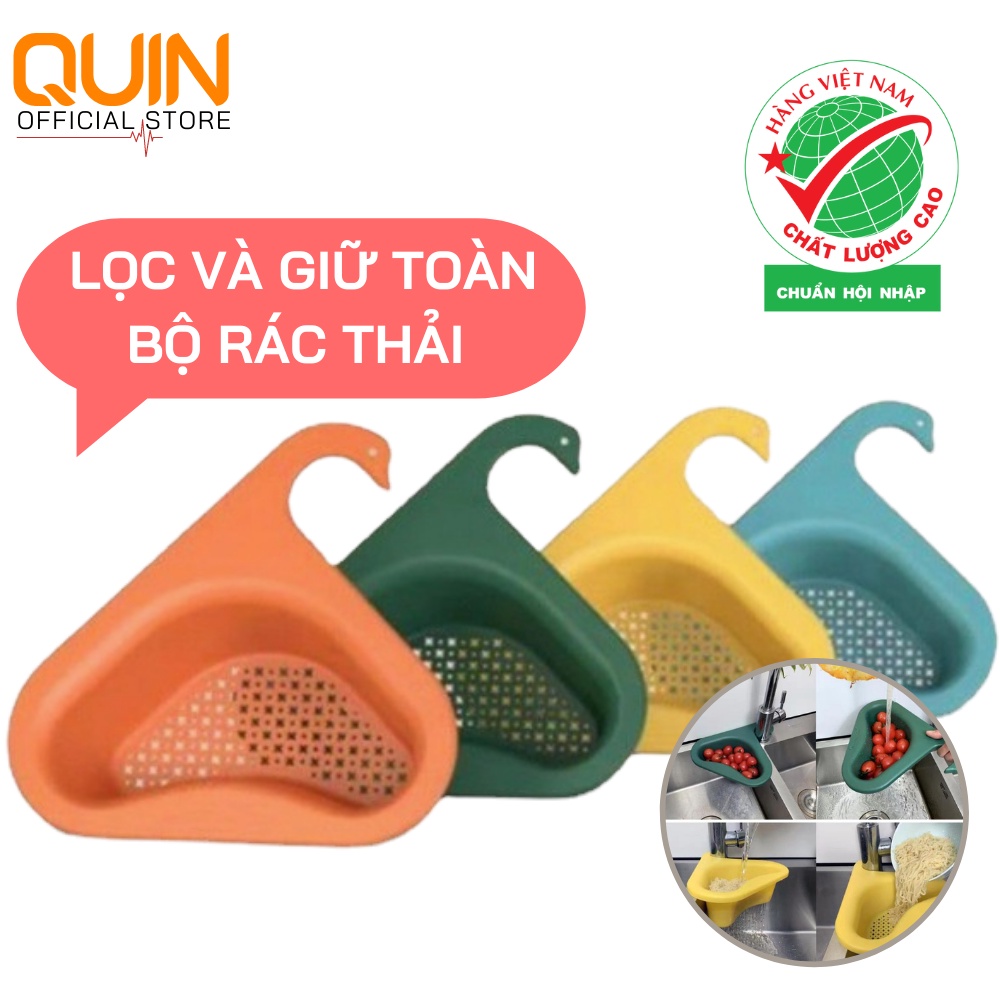 Giỏ Lọc Rác Đa Năng Gắn Vòi Rửa Bát Hình Thiên Nga