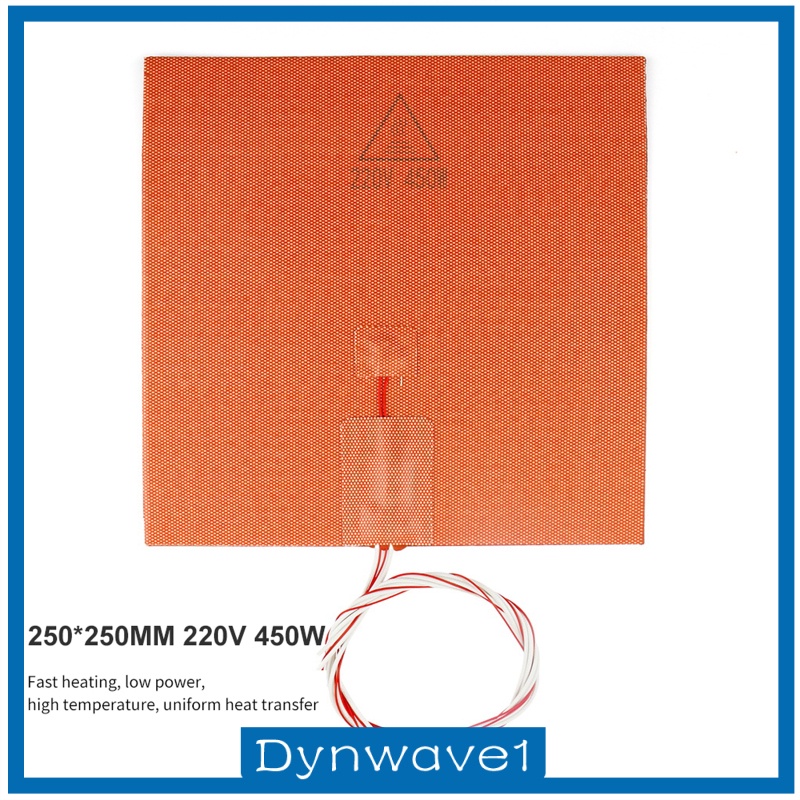 [DYNWAVE1] 3D Printer Silicone Rubber Heater Heated Bed 450W 220V Professional