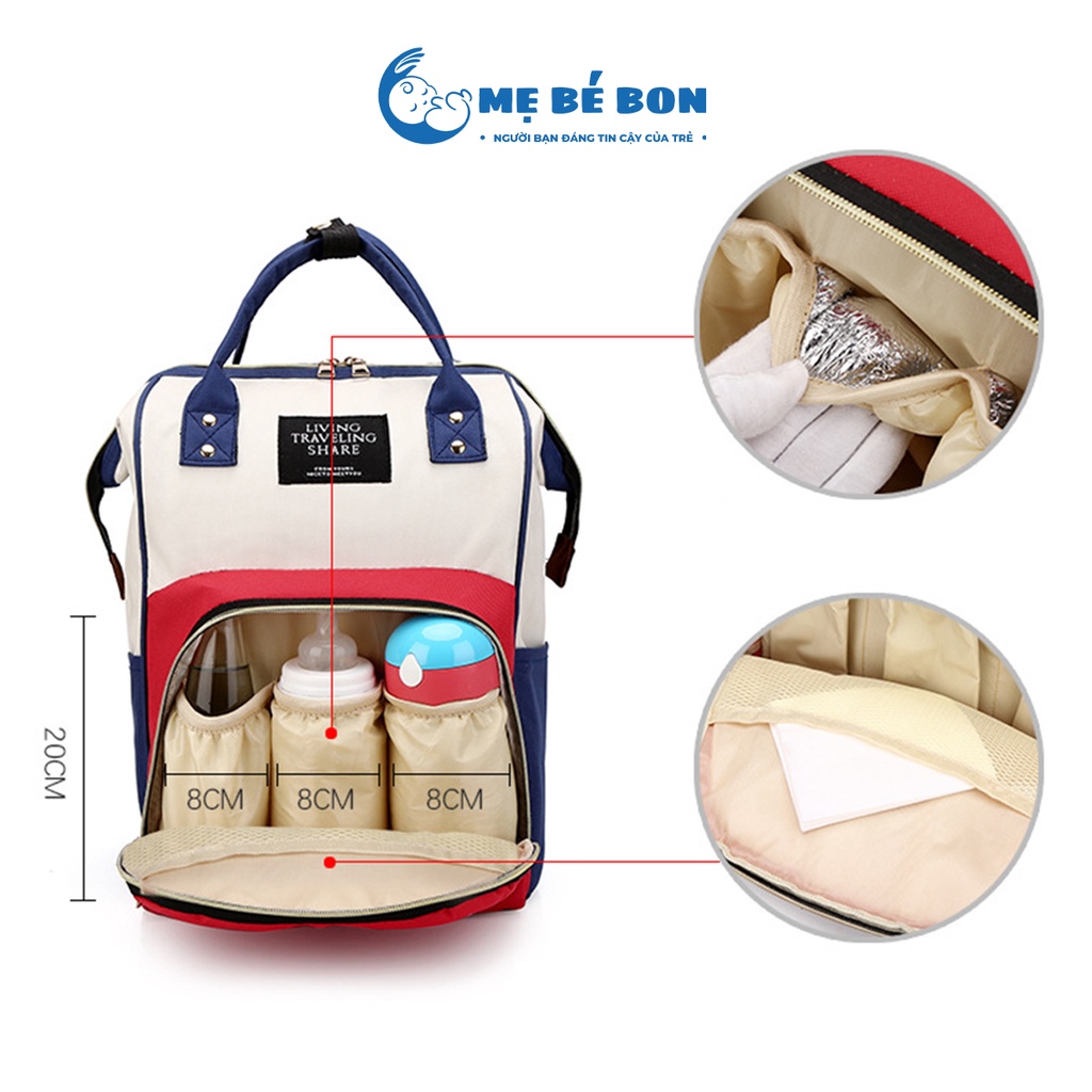 Balo bỉm sữa đựng đồ đa năng cho mẹ và bé MẸ BÉ BON