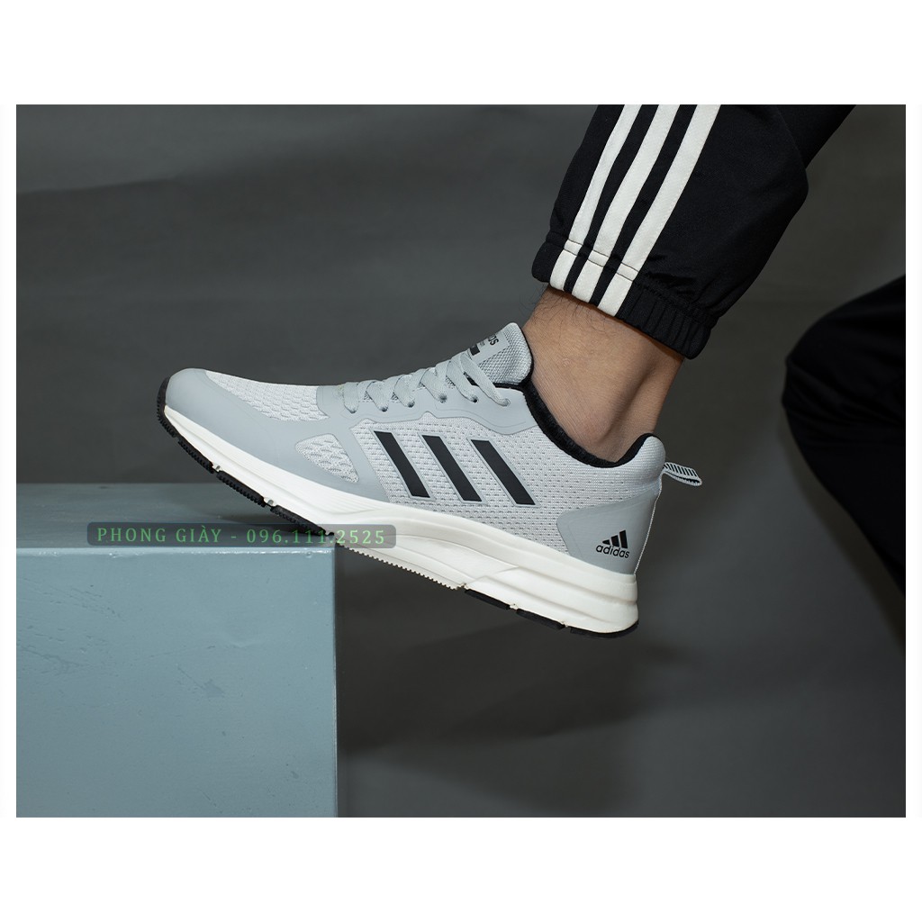 Giày Sneaker Nam Giày Thể Thao Nam D62 Màu Ghi Sáng