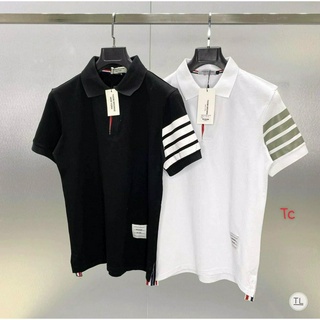 Áo polo thom nam nữ 4 vạch tay