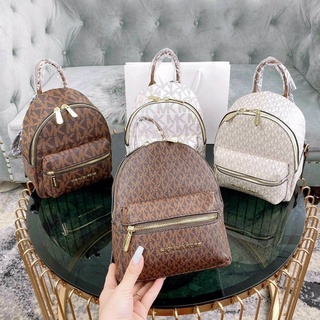 Balo Michael Kors khoá trước ngang hoạ tiết MK size 20