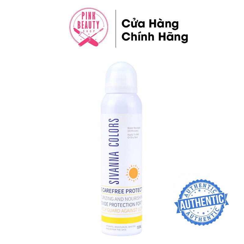 Xịt Chống Nắng Sivanna Colors Cactus Carefree Protection Spray 150ml