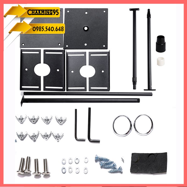 Chân loa E401 kim loại 29x24x mặt đỡ 22x12cm- 9211