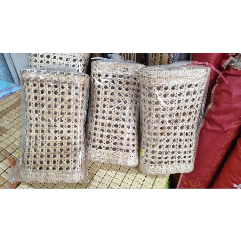 GỐI MÂY XỊN-HÀNG ĐAN THỦ CÔNG. kt 32x20cmx dày 8cm