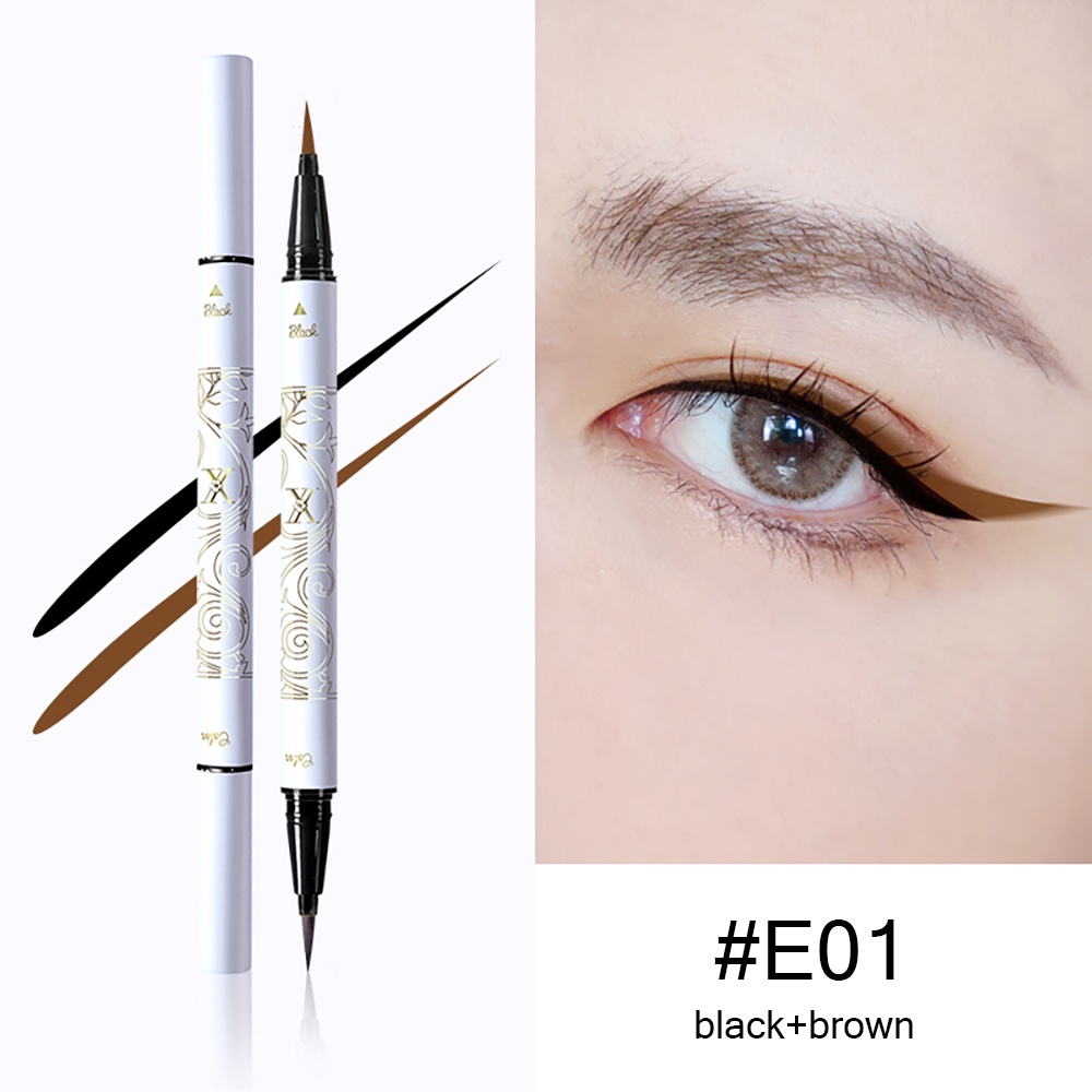 GRACEDO VIOLET FAIRY 2 đầu kẽ phấn eyeliner măt bút kẻ mắt đầu trang điểm tự nhiên nhanh khô lâu trôi và chống thấm kẻ mắt nước lâu trôi