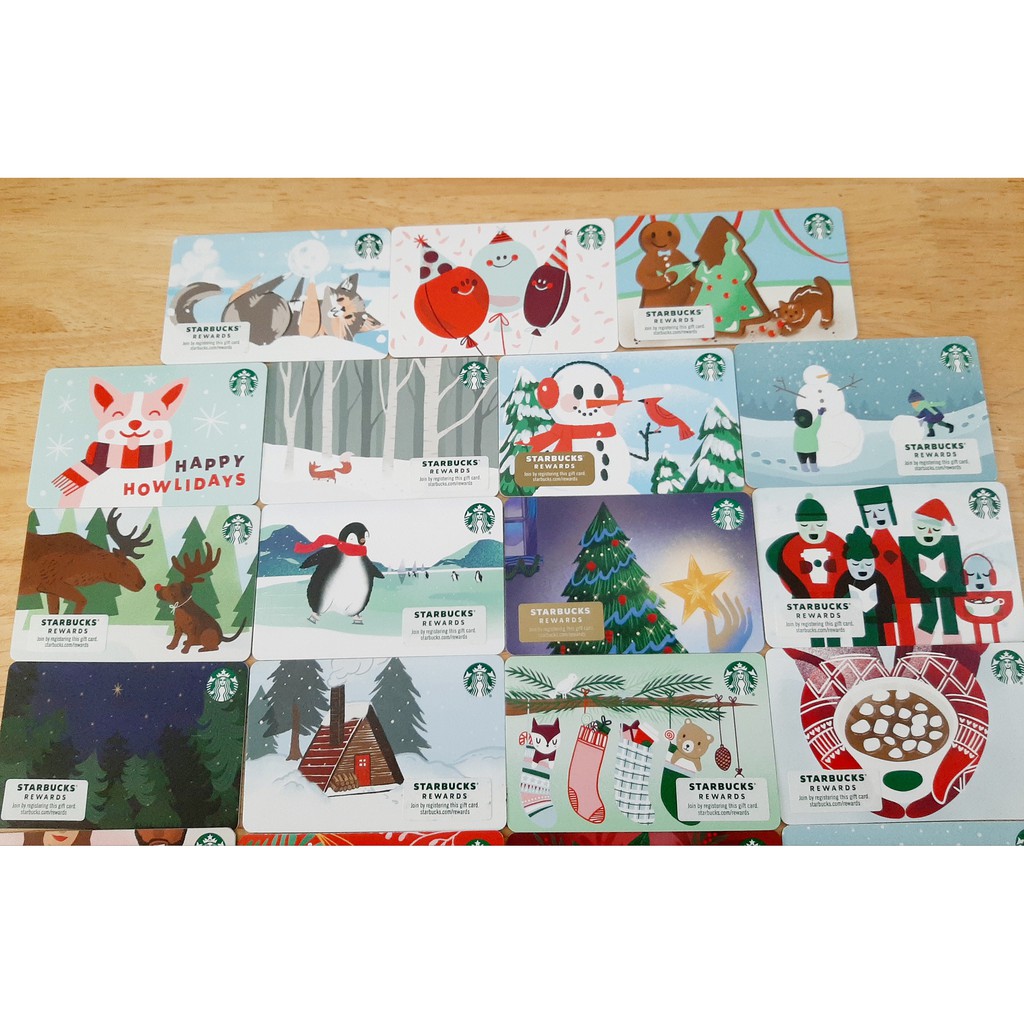 Thẻ Starbucks US lưu niệm - Phiên bản Christmas 2020