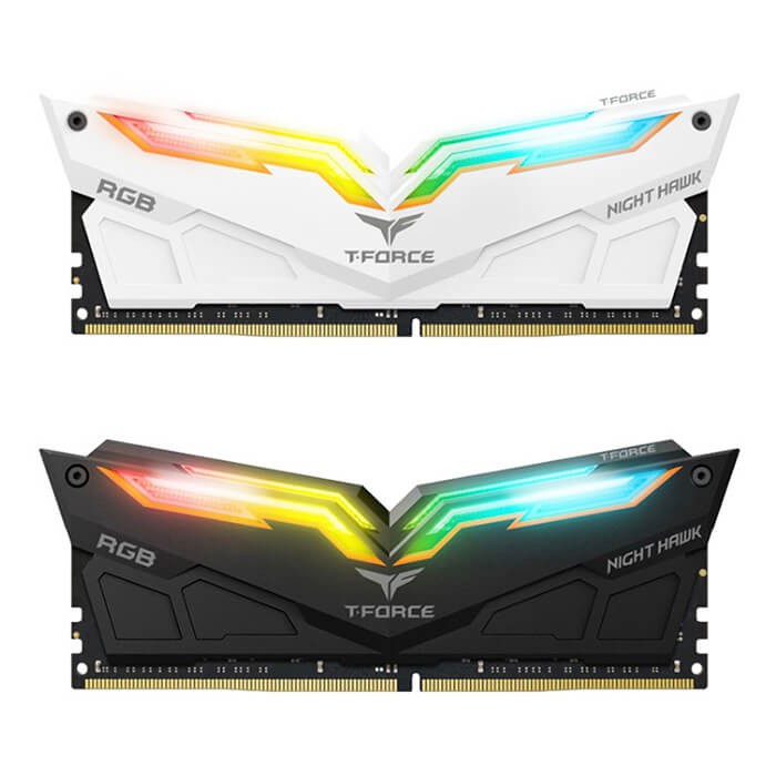 (NWH) Ram TEAMGROUP Team T-Force Night Hawk RGB 16GB (2x8GB) DDR4 3000MHz LED