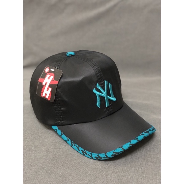 Nón kết lưỡi trai vải dù thêu ny viền ny xanh - Nón kết nam nữ