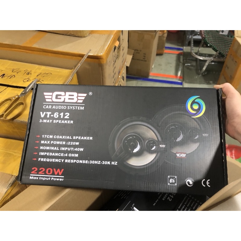 Loa Đồng trục Loa cánh cửa Oto GB 612- 620 - 3 đường tiếng âm thanh
