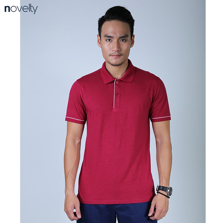 Áo thun Polo nam Novelty màu đỏ 180079N