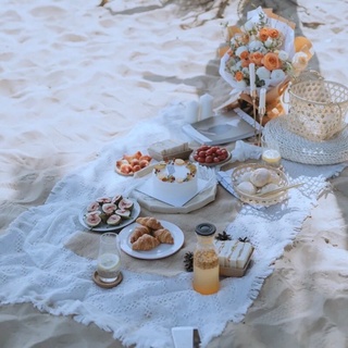 Thảm Dệt Picnic Hoạ Tiết