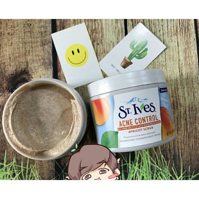 KEM TẨY TẾ BÀO CHẾT HƯƠNG MƠ ST.IVES BLEMISH CONTROL APRICOT SCRUB 283G