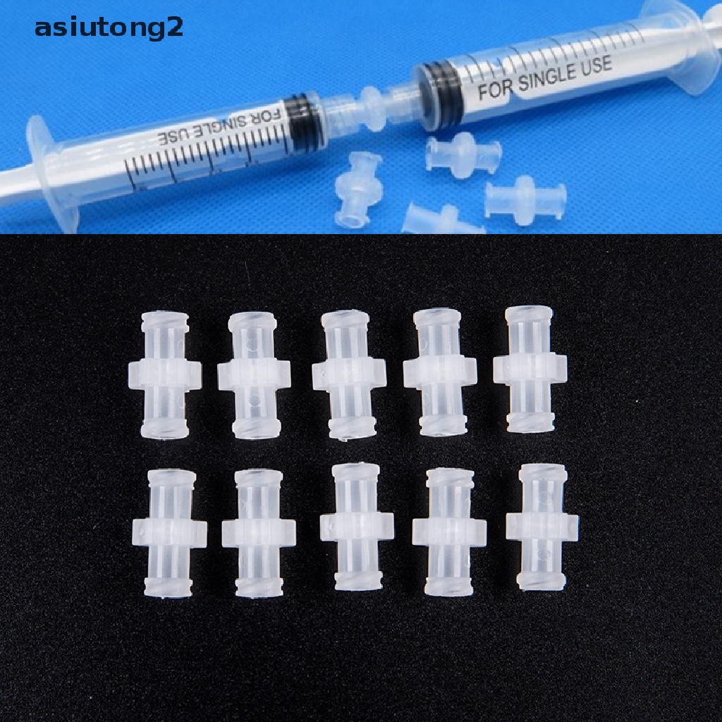 Set 2 Đầu Nối Ống Tiêm Khí Luer Bền Bỉ Tiện Dụng
