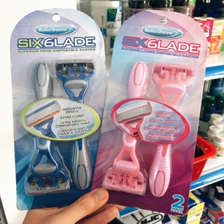 Set 2 dao cạo râu usa six6lade