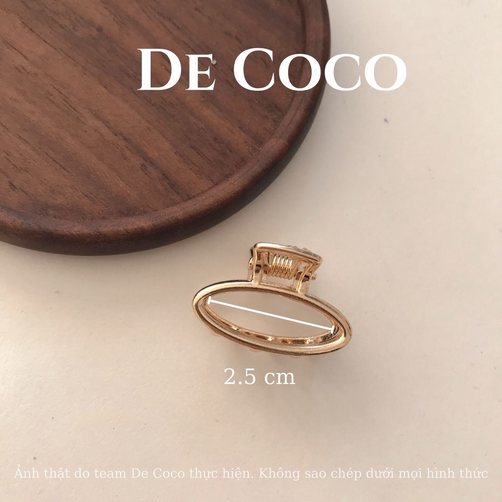 Kẹp tóc mái Hàn Quốc, kẹp tóc kim loại mini Lime decoco.accessories