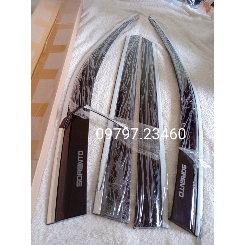 Vè che mưa Kia Sorento 2021-2022 chỉ inox cao cấp, đổi lại và hoàn tiền trong 30 ngày nếu không hài lòng