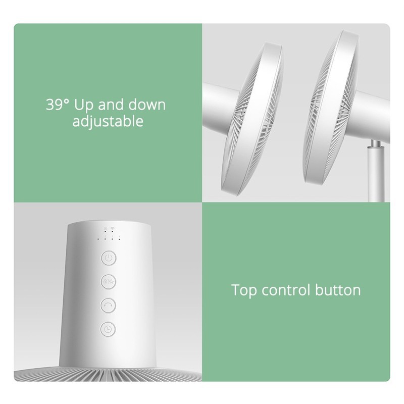 Quạt cây thông minh XIAOMI Mijia Standing Fan 1X DC không ​chổi than khả năng làm mát diện tích rộng Bảo hành 12 tháng