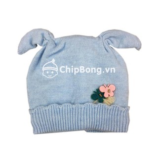 Nón Len Tai Thỏ Cho Bé Gái